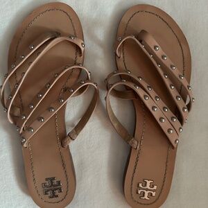 Tory Burch Studded Sandal Nude Size 9